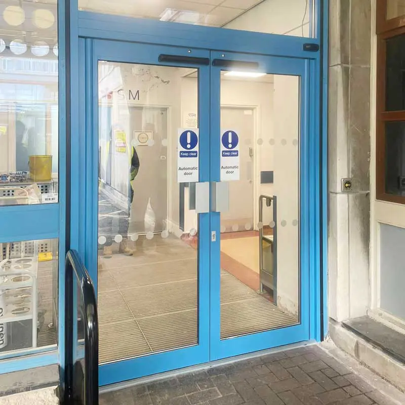 internal automatic swing door for easy access