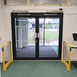 aluminium automatic door install