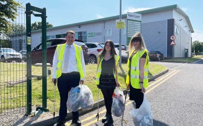 Staff Help To Clean Up Our Estate