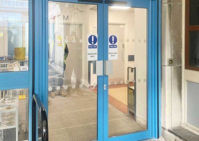 internal automatic swing door for easy access
