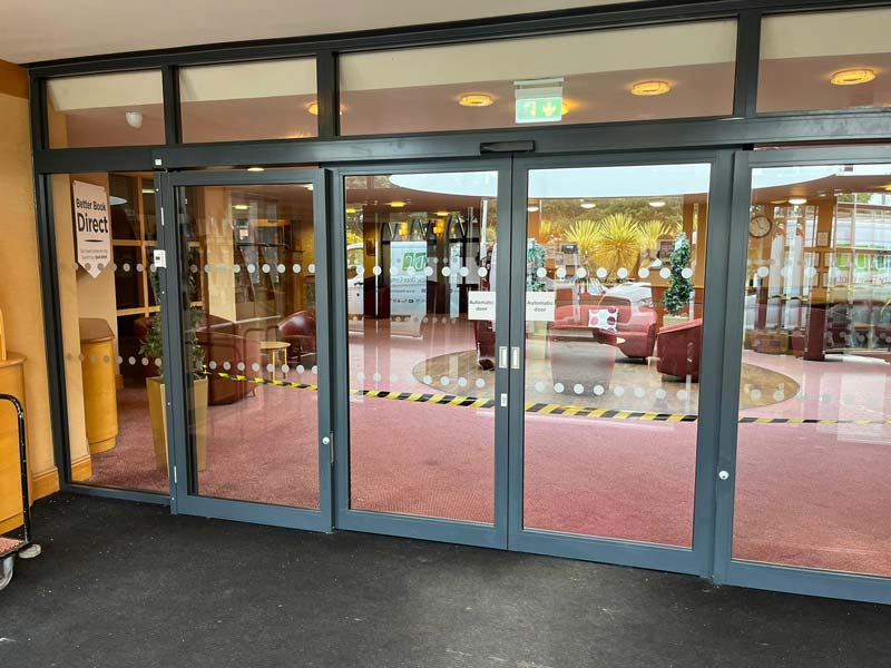 best western hotel automatic door install