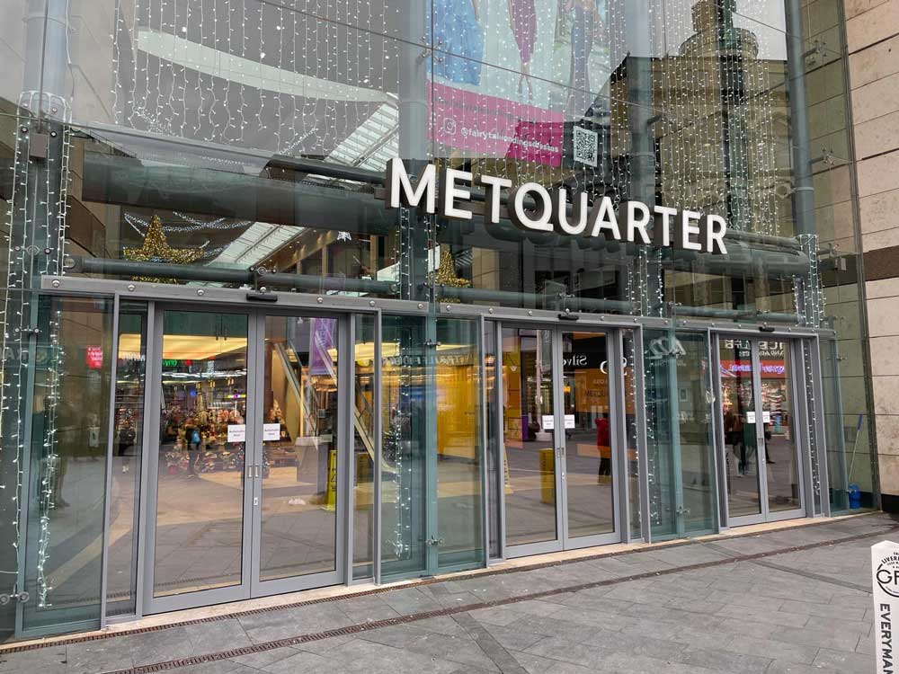 liverpool metquarter new aluminium automatic doors completed project