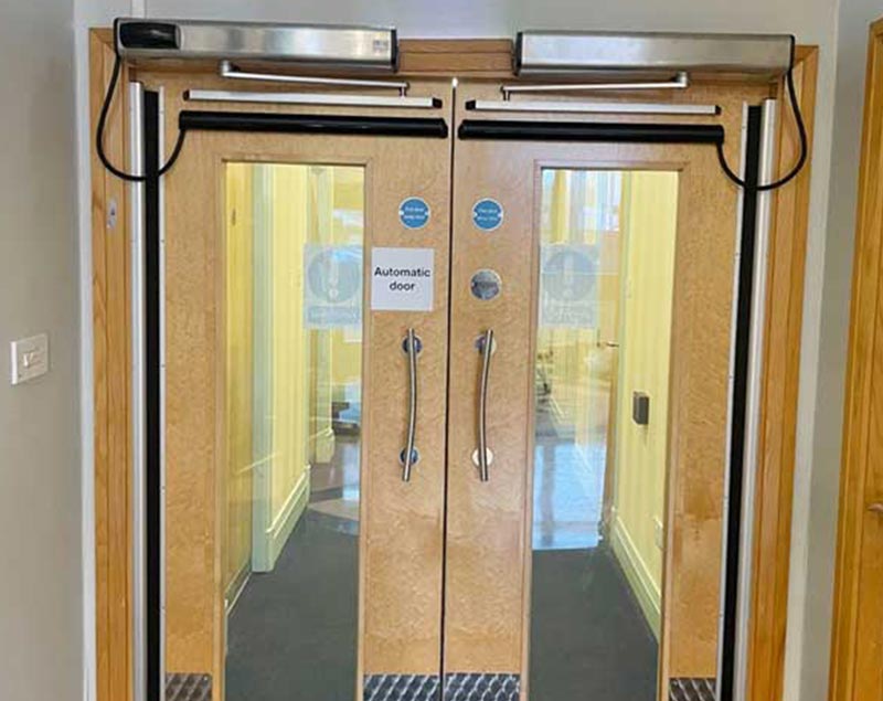 care homes reto fitting doors to automatic