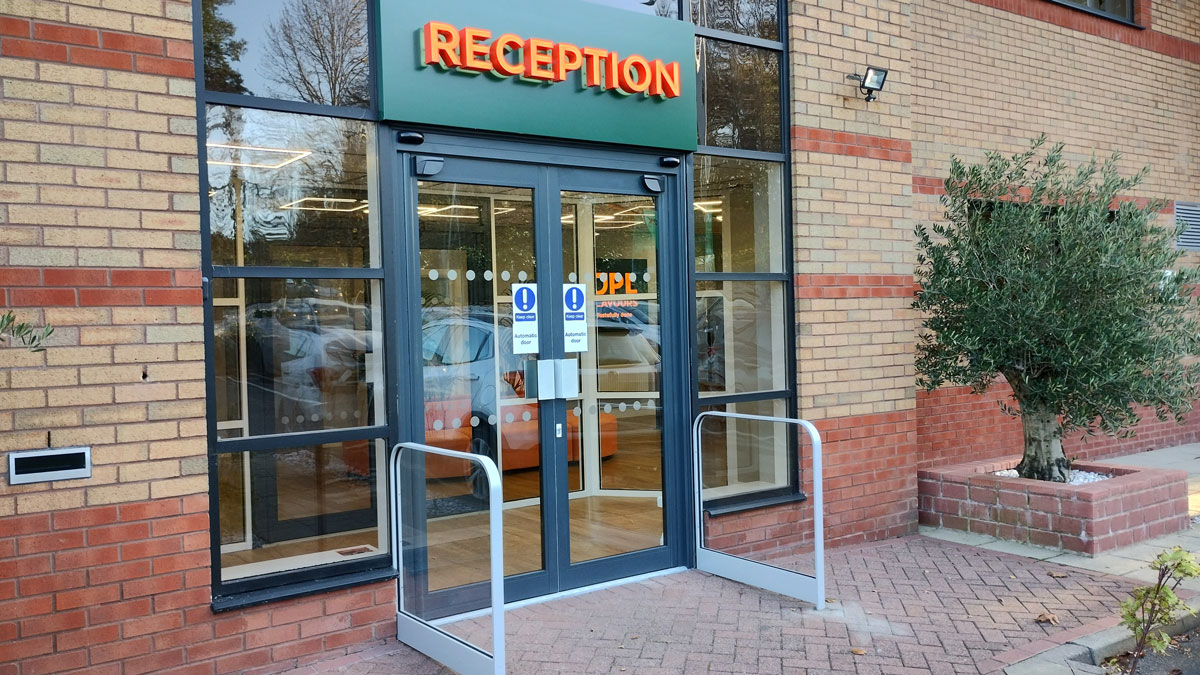 JPL new aluminium entrance