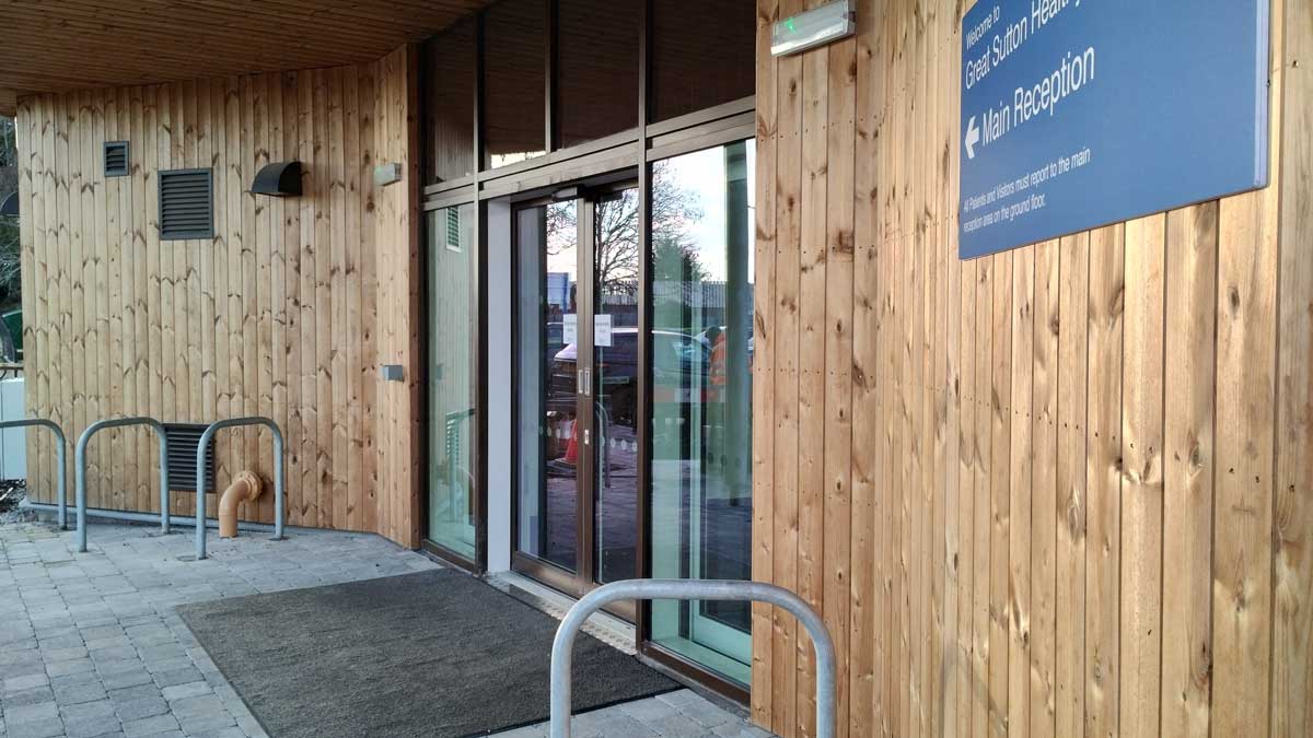 JPL new aluminium entrance