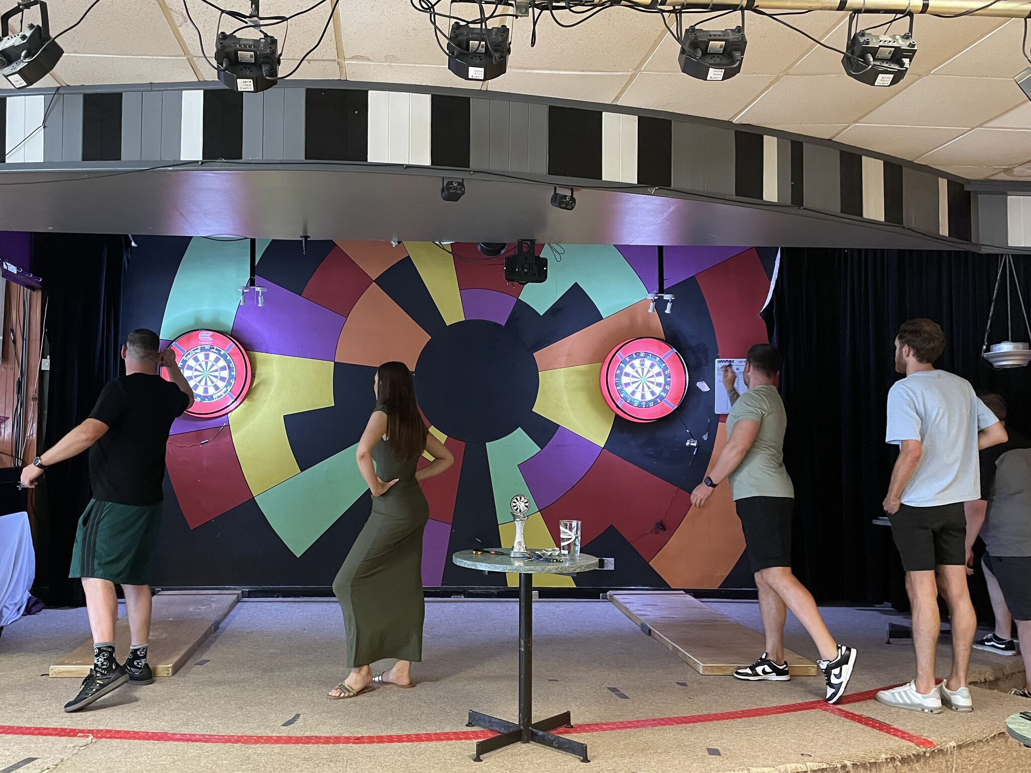 ADC Darts social event with staff